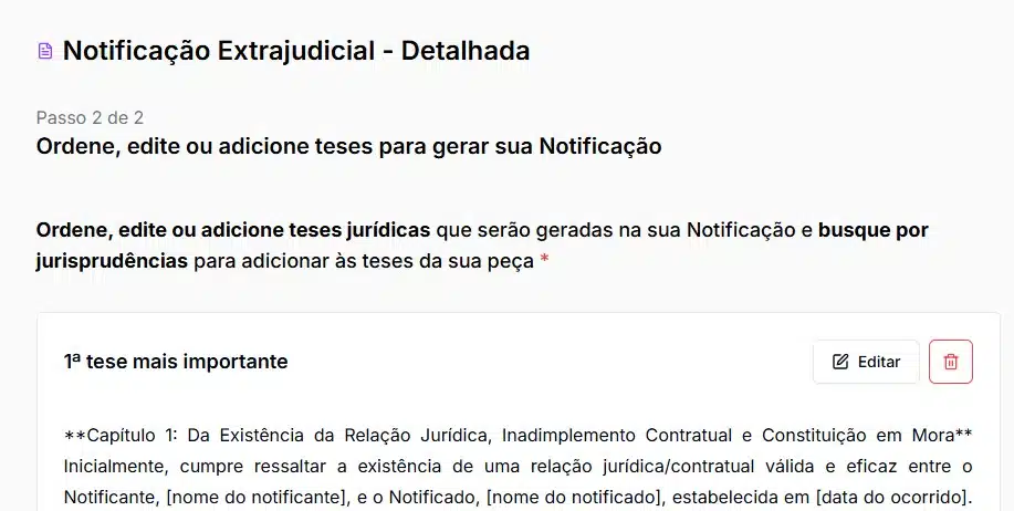 Prévia do modelo  notificação extrajudicial